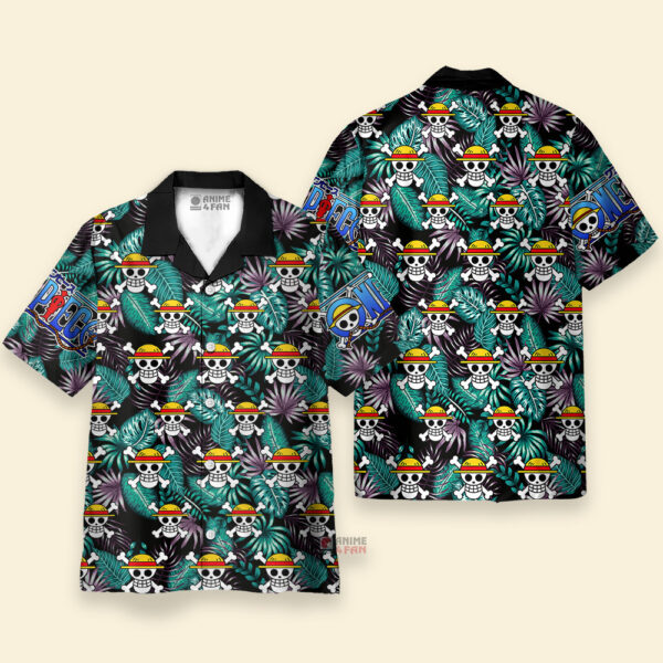 Chemise Hawaïenne Symbole du Monkey D. Luffy One Piece – Image 3