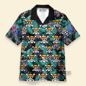 Chemise Hawaïenne Symbole du Monkey D. Luffy One Piece