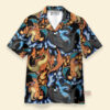 Chemise Hawaïenne Pokémon Dracaufeu (Charizard) Méga Evolution