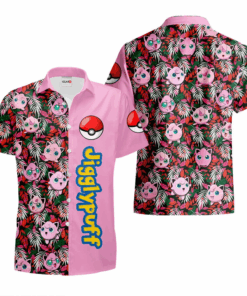 Chemise Hawaïenne Pokémon Rondoudou (Jigglypuff) V02