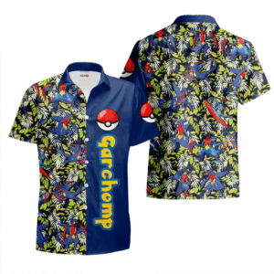 Chemise Hawaïenne Pokemon Carchacrok (Garchomp)