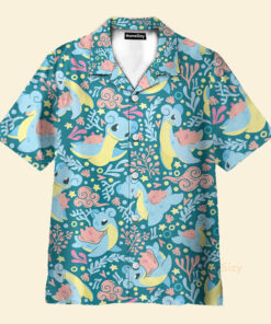 Chemise Hawaïenne Modèle sans couture Pokémon Lokhlass