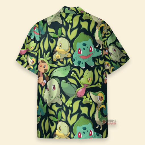 Chemise Hawaïenne Démarreurs de type Pokémon Herbe – Image 2
