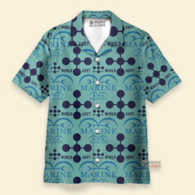Chemise Hawaïenne One Piece Marine x World Government