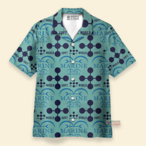 Chemise Hawaïenne One Piece Marine x World Government