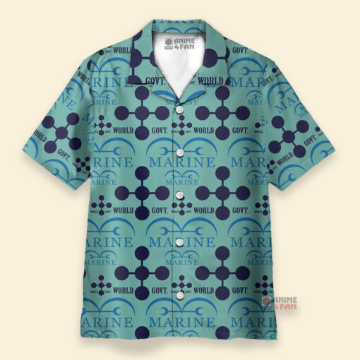 Chemise Hawaïenne One Piece Marine x World Government