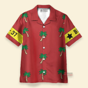 Chemise Hawaïenne Franky One Piece Rouge