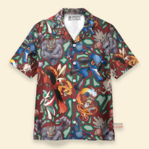 Chemise Hawaïenne Type de combat Pokémon