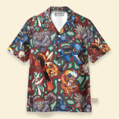 Chemise Hawaïenne Type de combat Pokémon