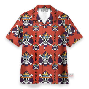 Chemise Hawaïenne One Piece Portgas D. Ace Jolly Roger
