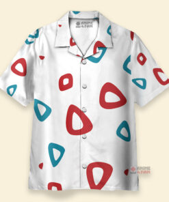 Chemise Hawaïenne Pokémon Togepi Motif Blanc