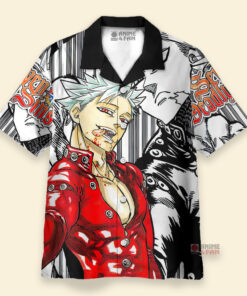 Chemise Hawaïenne Seven Deadly Sins Ban Anime