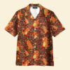 Chemise Hawaïenne Modèle sans couture Pokemon Salamèche