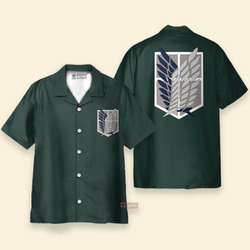 Chemise Hawaïenne L'Attaque des Titans Scouting Regiment Wings – Image 3