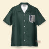 Chemise Hawaïenne L'Attaque des Titans Scouting Regiment Wings