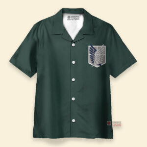 Chemise Hawaïenne L'Attaque des Titans Scouting Regiment Wings