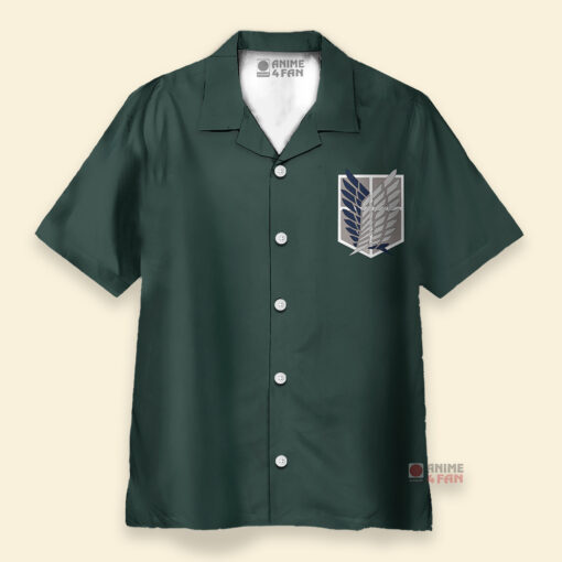 Chemise Hawaïenne L'Attaque des Titans Scouting Regiment Wings