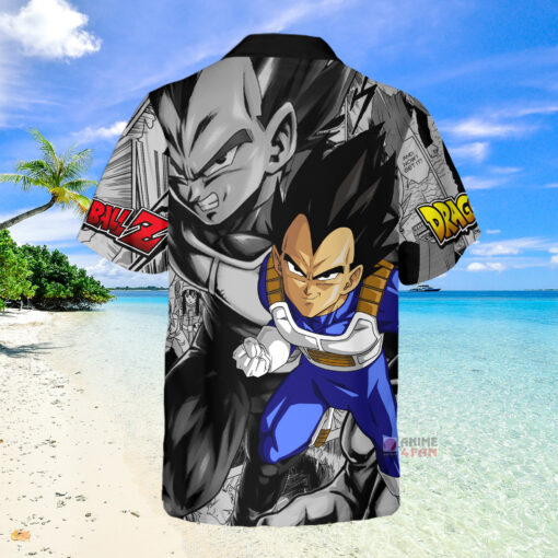 Chemise Hawaïenne Dragon Ball Vegeta Combattant – Image 2