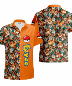 Chemise Hawaïenne Pokémon Évoli