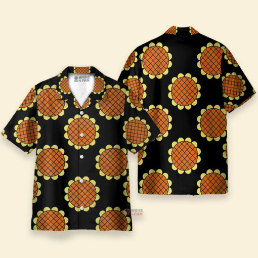 Chemise Hawaïenne One Piece Monkey D. Luffy Noir Dressrosa – Image 3