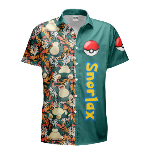 Chemise Hawaïenne Pokemon Ronflex (Snorlax) – Image 2