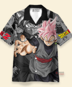 Chemise Hawaïenne Dragon Ball Goku Rose Noire