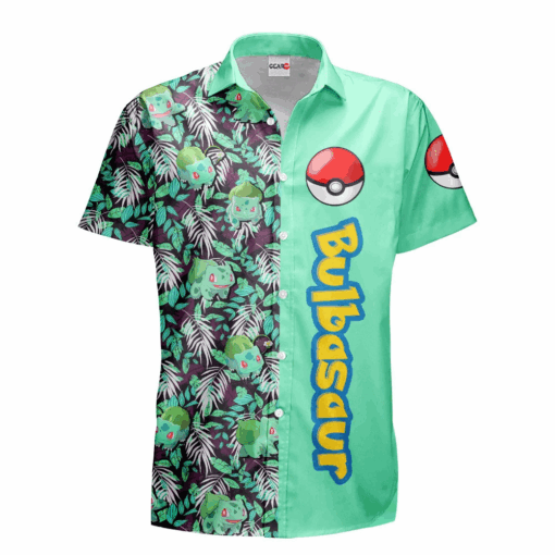 Chemise Hawaïenne Pokemon Bulbizarre (Bulbasaur) – Image 2