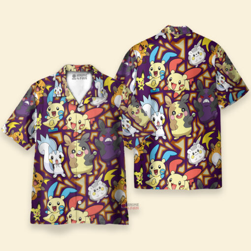 Chemise Hawaïenne Type de rongeur électrique Pokémon – Image 3