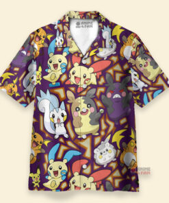 Chemise Hawaïenne Type de rongeur électrique Pokémon