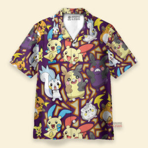Chemise Hawaïenne Type de rongeur électrique Pokémon