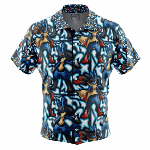 Chemise Hawaïenne Pokémon Lucario x Méga Lucario