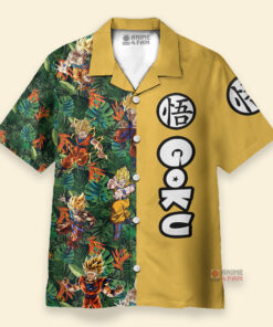 Chemise Hawaïenne Dragon Ball Goku Super Saiyan