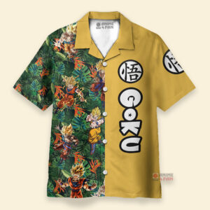 Chemise Hawaïenne Dragon Ball Goku Super Saiyan