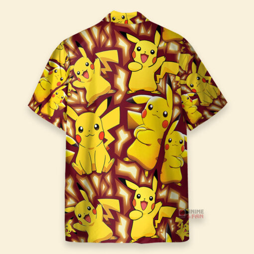 Chemise Hawaïenne Pokémon Pikachu Jaune – Image 2