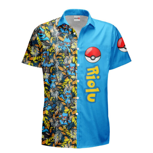 Chemise Hawaïenne Pokemon Riolu – Image 2