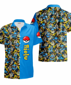 Chemise Hawaïenne Pokemon Riolu