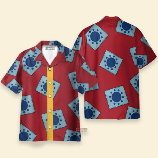 Chemise Hawaïenne Modèle Wano de Luffy One Piece – Image 3