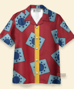 Chemise Hawaïenne Modèle Wano de Luffy One Piece