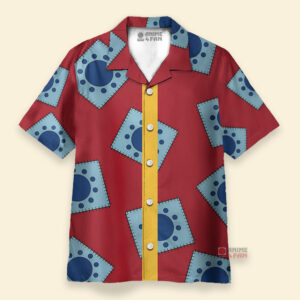 Chemise Hawaïenne Modèle Wano de Luffy One Piece