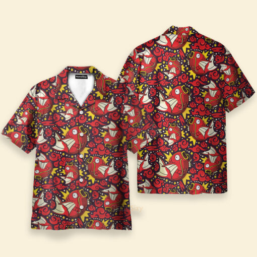 Chemise Hawaïenne Modèle sans couture Pokémon Magicarpe – Image 2