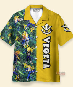 Chemise Hawaïenne Dragon Ball Végéta Super Saiyan