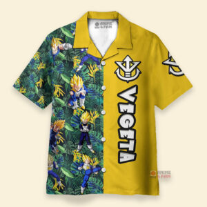 Chemise Hawaïenne Dragon Ball Végéta Super Saiyan