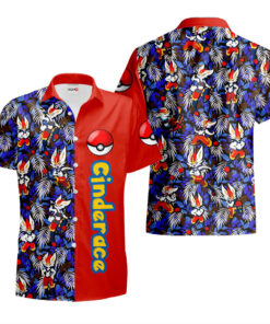 Chemise Hawaïenne Pokemon Pyrobut