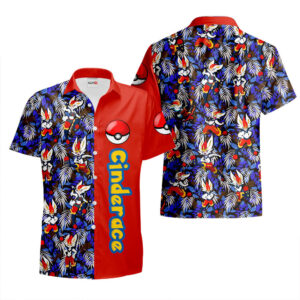 Chemise Hawaïenne Pokemon Pyrobut