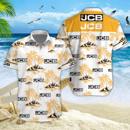 Chemise Hawaïenne JCB Agricultural Tractors V02