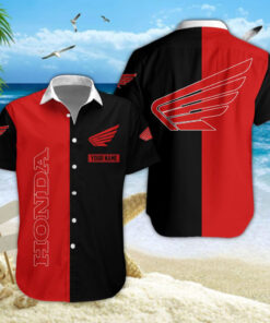 Chemise Hawaïenne Honda Motorcycle