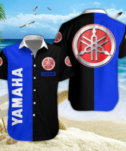 Chemise Hawaïenne Yamaha Blue