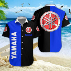 Chemise Hawaïenne Yamaha Blue