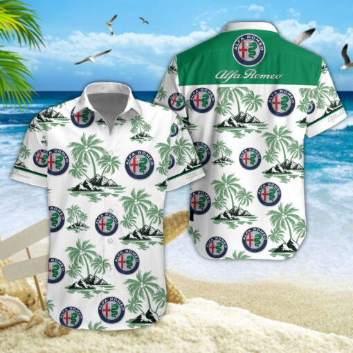 Chemise Hawaïenne Alfa Romeo V02