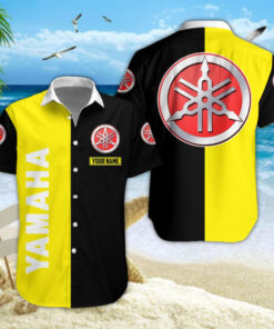 Chemise Hawaïenne Yamaha Yellow